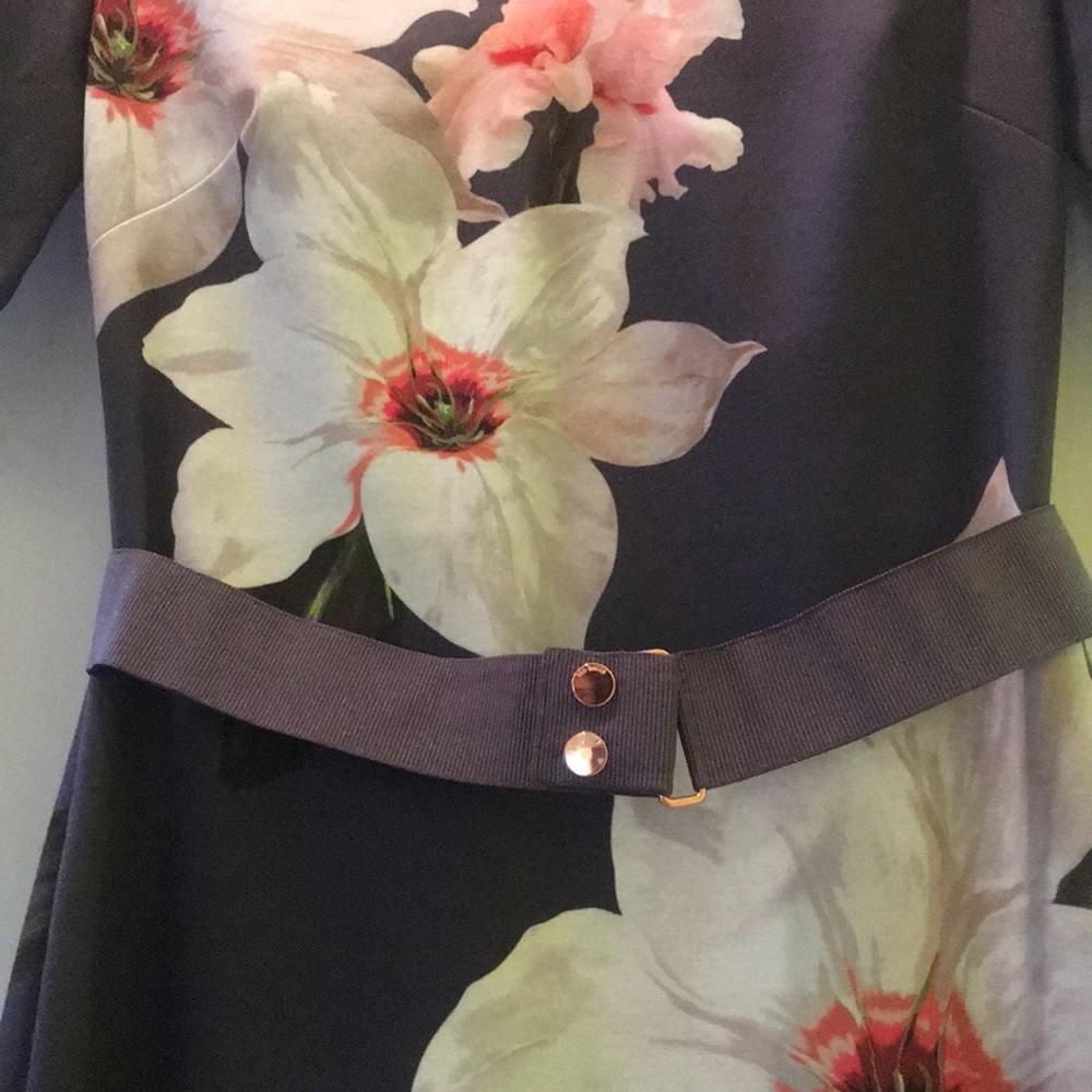 Ted Baker Chatsworth Bloom Belted Bodycon Dress - Picture 4 of 8